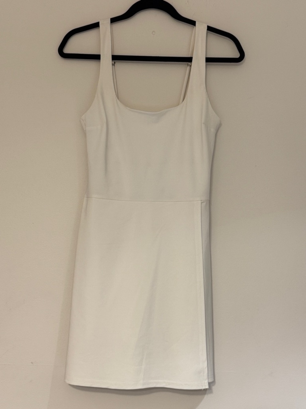 Abercrombie & Fitch White Scoop Neck Mini Dress